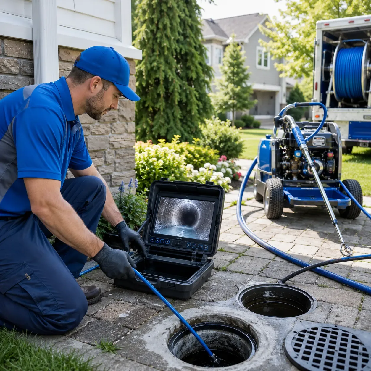 Outdoor drain cleaning professionals serving Blaine, OH